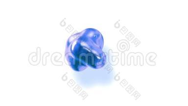 令人惊奇的抽象<strong>背景</strong>，仿佛玻璃滴或充满蓝色火花的球体融合在一起，